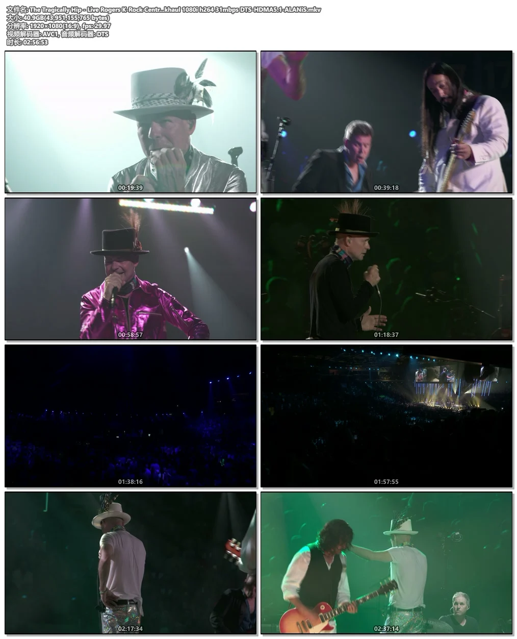 图片[4]-The Tragically Hip – Live Rogers K-Rock Centre, Kingston, ON, Canada 08-20-2016 Backhaul《Remux MKV 40.9G》-蓝光演唱会资源网