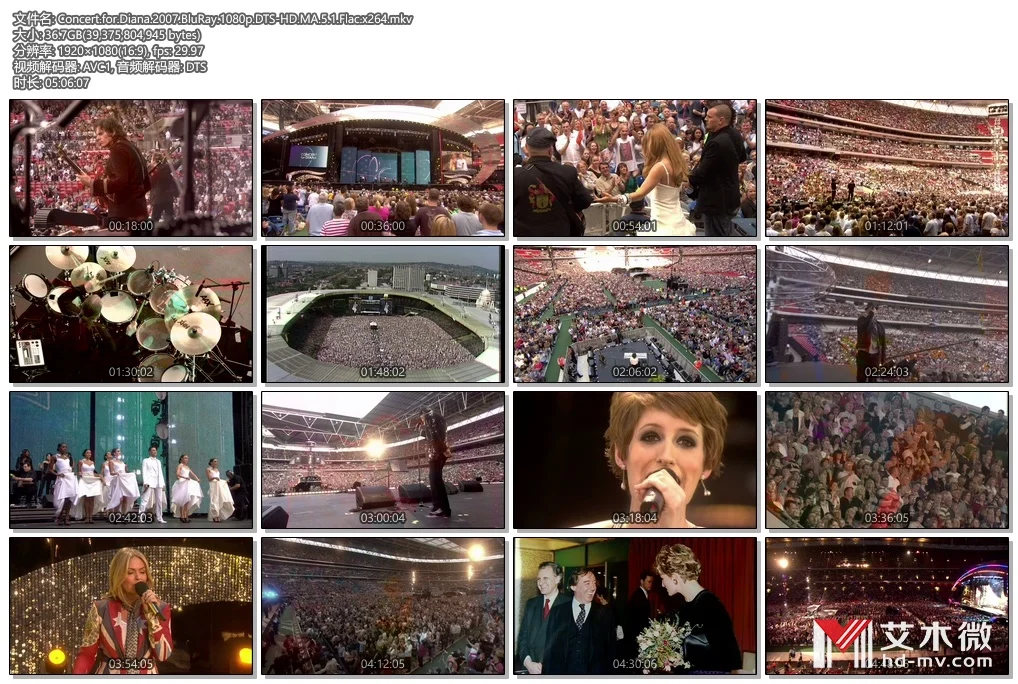 图片[2]-纪念王妃戴安娜 Concert For Diana 2007 现场音乐会《Remux MKV 36.6G》-蓝光演唱会资源网