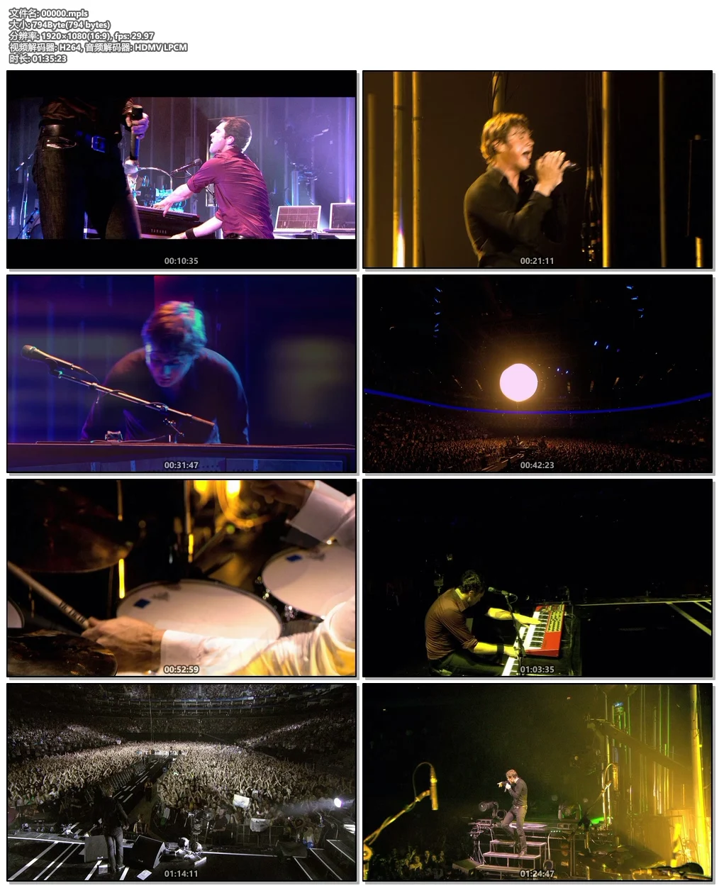 图片[5]-KEANE基音乐团伦敦O2现场演唱会 Keane Live Concert from O2 Centre, London 2007(2009)《BDMV 40.7G》-蓝光演唱会资源网