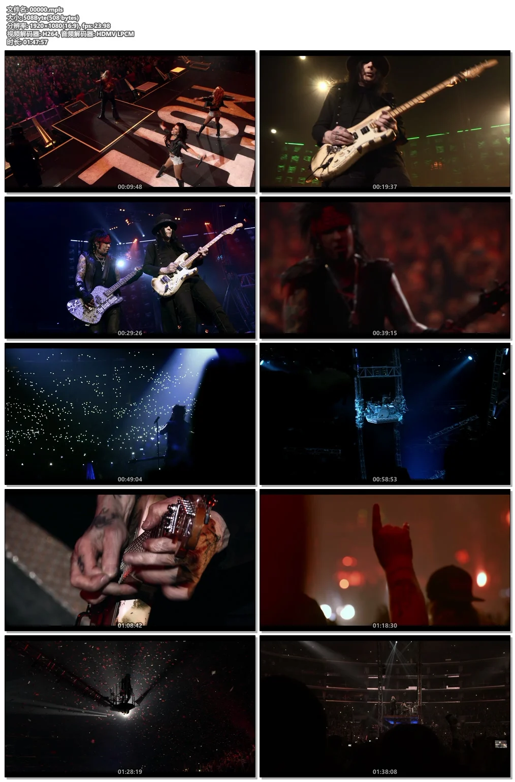 图片[6]-克鲁小丑乐团 Motley Crue – Carnival of Sins 2005 1080i Blu-ray AVC DD 5.1《BDMV 46.4GB》-蓝光演唱会资源网