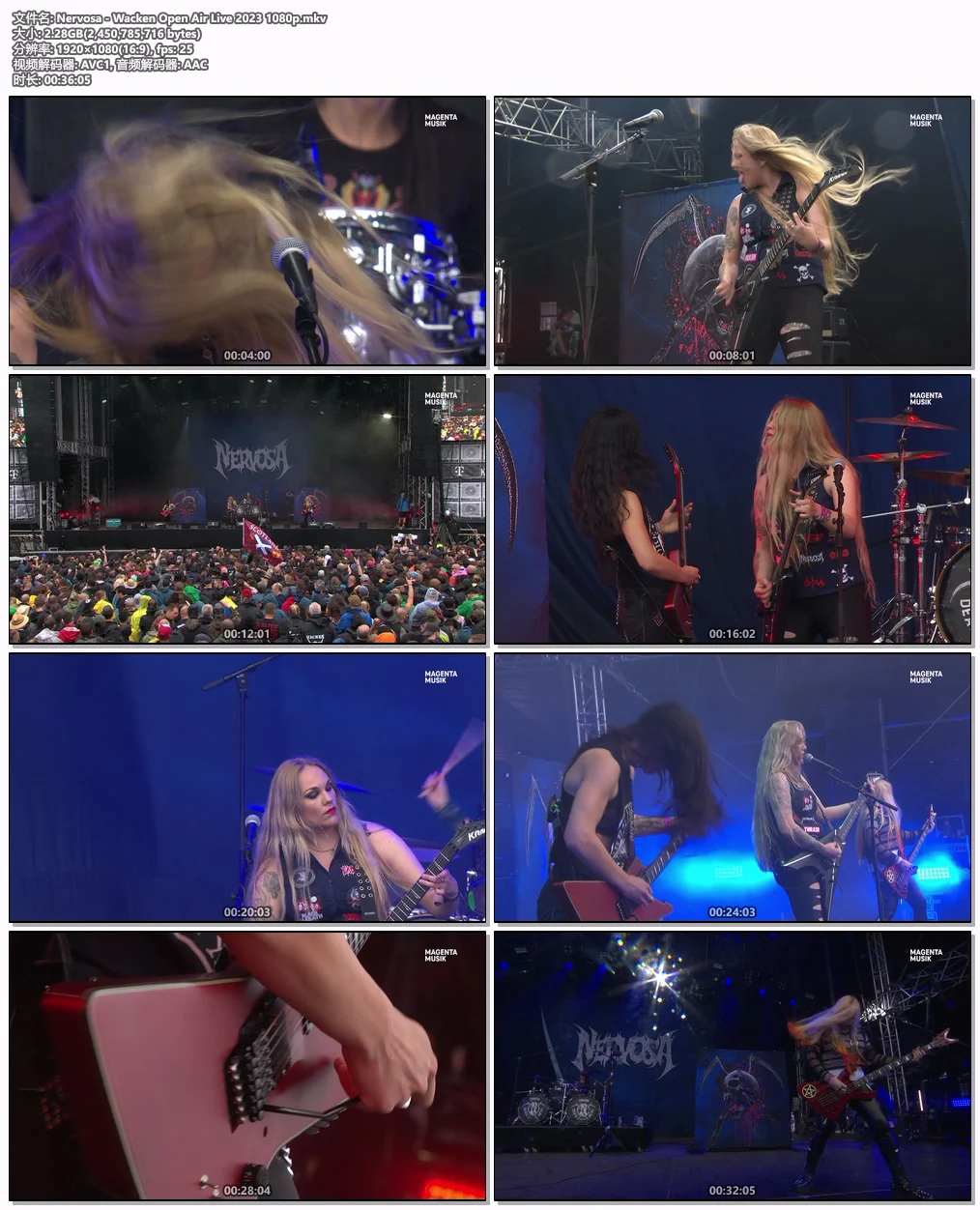 图片[4]-Nervosa – Wacken Open Air Live 2023 HD 1080P [WEB-DK MKV 2.28GB]-蓝光演唱会资源网