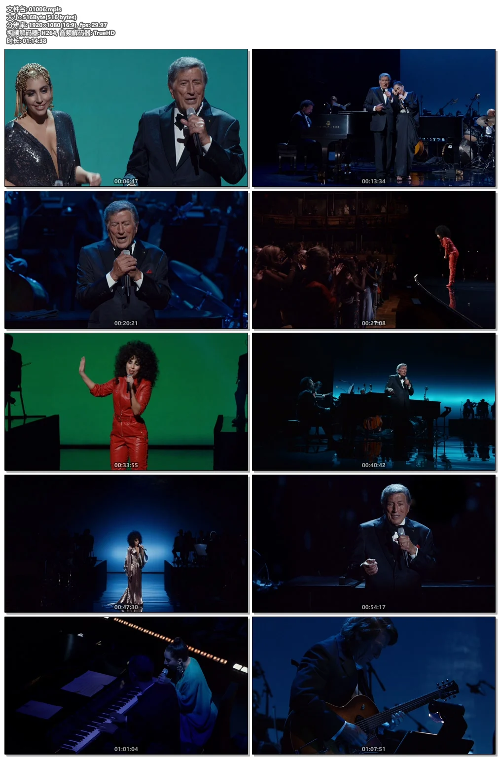图片[4]-托尼·本内特 与 Lady Gaga 2014 现场演唱 Tony Bennett&Lady Gaga Cheek To Cheek Live 2014《ISO 22.1G》-蓝光演唱会资源网