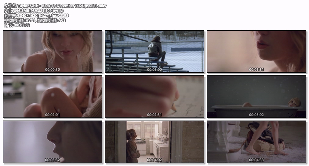 图片[2]-泰勒·斯威夫特 Taylor Swift – Back To December [1620P 4K] [WEB-DL MKV 593MB]-蓝光演唱会资源网