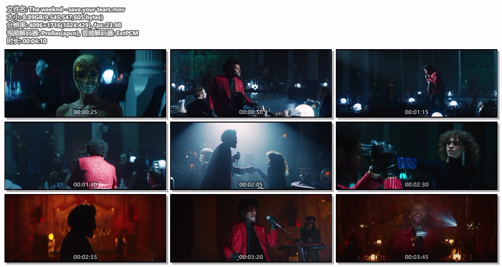 图片[2]-威肯 The weeknd – save your tears 1716*4096 4K [ProRes MOV 8.89GB]-蓝光演唱会资源网