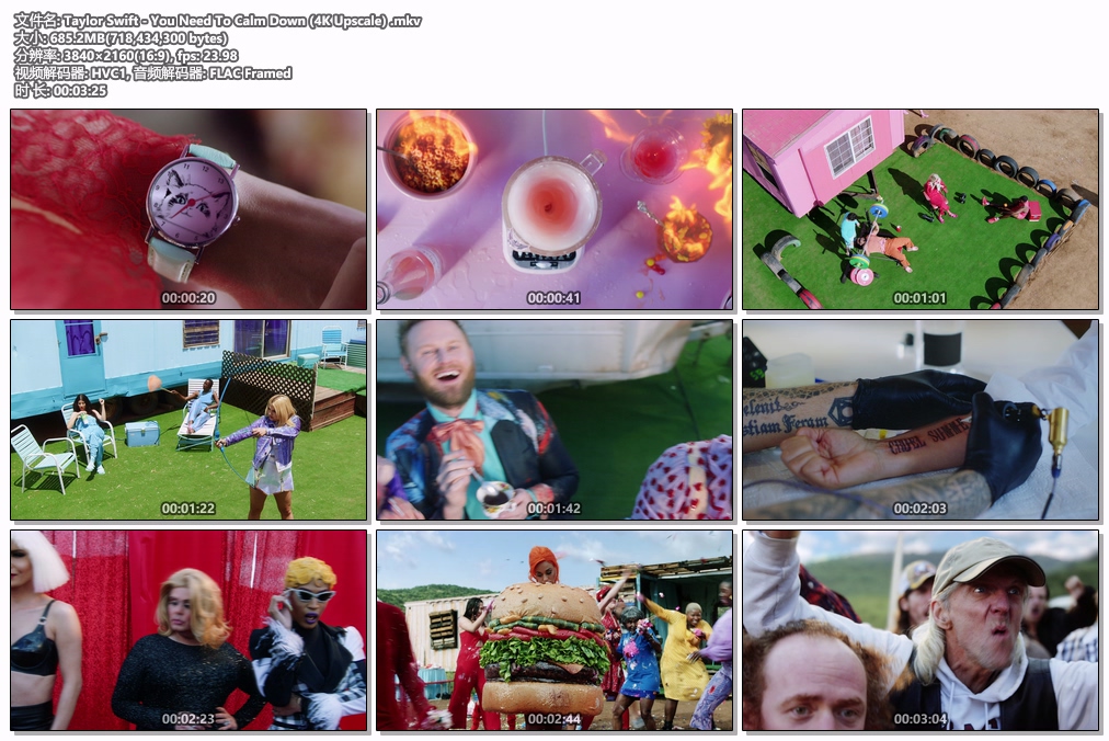 图片[2]-泰勒·斯威夫特 Taylor Swift – You Need To Calm Down [2160P 4K] [WEB-DL MKV 685.2MB]-蓝光演唱会资源网