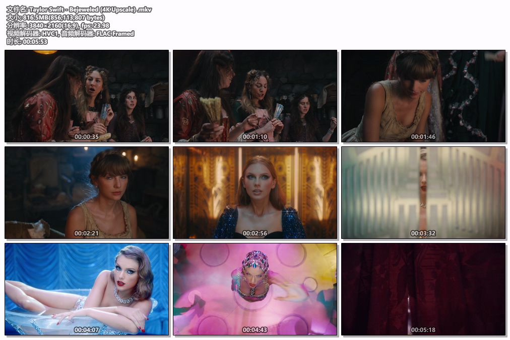 图片[2]-泰勒·斯威夫特 Taylor Swift – Bejeweled [2160P 4K] [WEB-DL MKV 816.5MB]-蓝光演唱会资源网