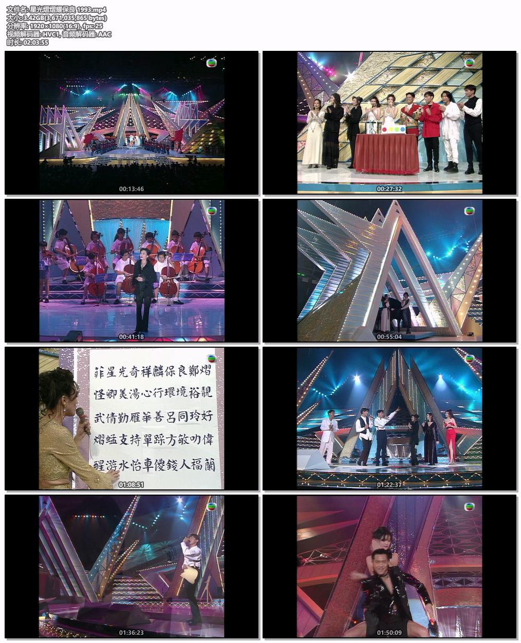 图片[5]-TVB 翡翠歌星贺台庆 星光熠熠耀保良 1993 [粤语无字幕] 1080P [WEB-DL MP4 3.41GB]-蓝光演唱会资源网