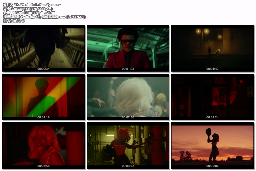 图片[2]-威肯 The Weeknd – In Your Eyes 1080P [ProRes MOV 9.08GB]-蓝光演唱会资源网