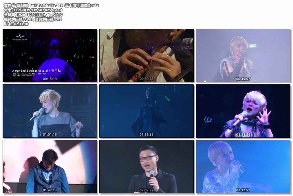 图片[6]-陈慧娴 Back To Priscilla 三十周年香港红馆演唱会2014 [Remux MKV 40.4GB]-蓝光演唱会资源网
