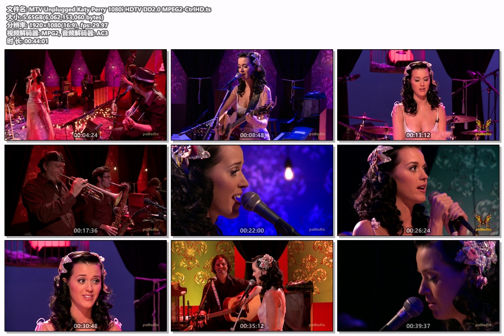 图片[5]-凯蒂·佩芮 Katy Perry – MTV Unplugged 2010 不插电演唱会 [HDTV TS 5.64GB]-蓝光演唱会资源网