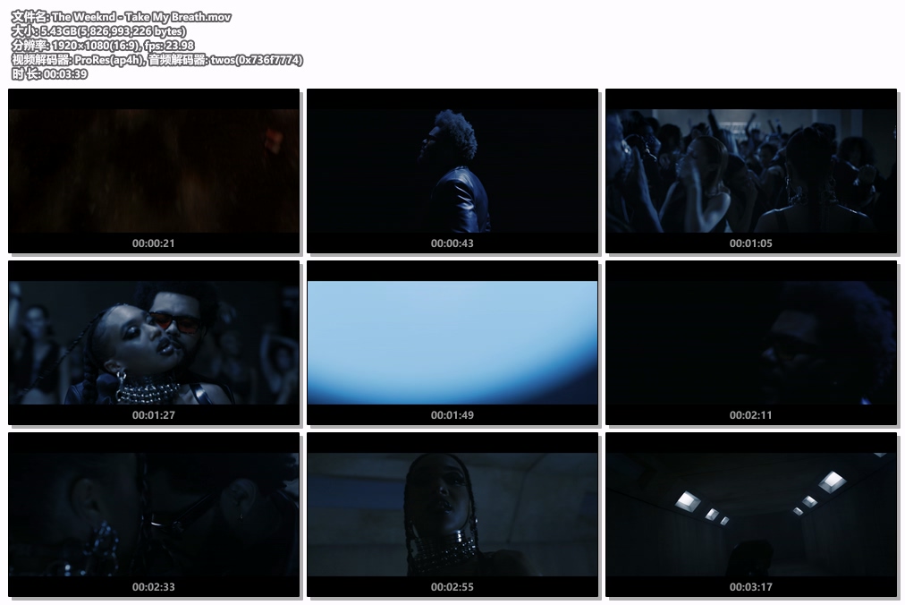 图片[2]-The Weeknd – Take My Breath 1080P [ProRes MOV 5.43GB]-蓝光演唱会资源网