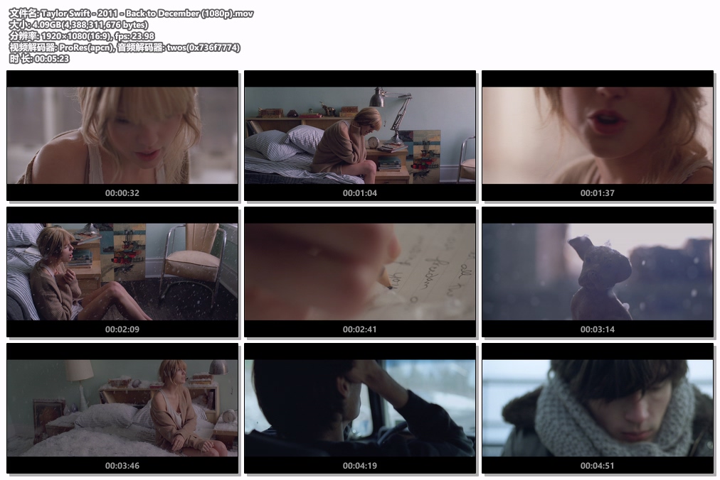 图片[2]-泰勒·斯威夫特 Taylor Swift – Back to December 1080P [ProRes MOV 4.09GB]-蓝光演唱会资源网