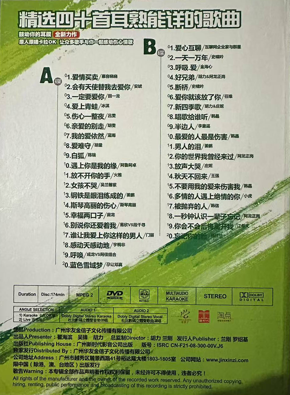 图片[2]-群星 – 看情歌都是伤心人 2DVD [KTV] [DVD ISO 4.05G.4.28G]-蓝光演唱会资源网