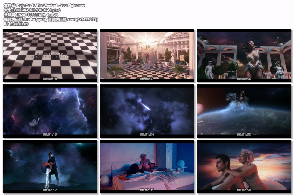 图片[2]-Doja Cat ft. The Weeknd – You Right 1080P [ProRes MOV 3.88GB]-蓝光演唱会资源网