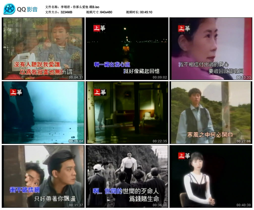 图片[3]-李翊君 – 你那么爱他 MTV卡拉OK专辑 2DVD[KTV] [DVD ISO 3.16G+3.8G]-蓝光演唱会资源网
