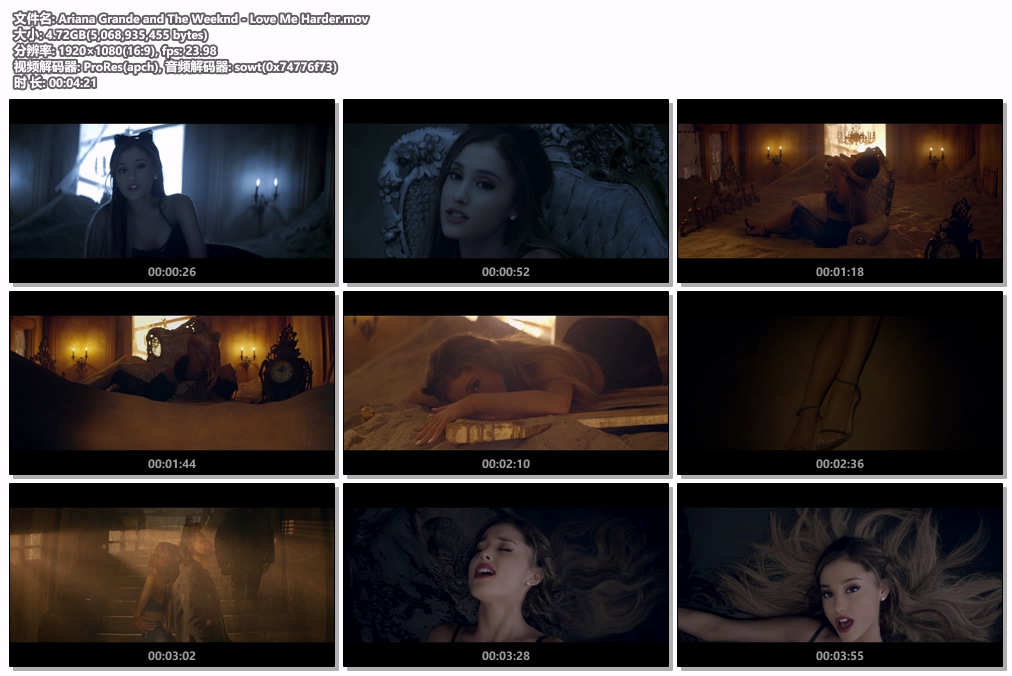 图片[2]-亚莉安娜 Ariana Grande and The Weeknd – Love Me Harder 1080P [ProRes MOV 4.72GB]-蓝光演唱会资源网