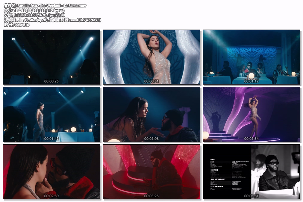 图片[2]-Rosalia feat. The Weeknd – La Fama [4K 2160P] [ProRes MOV 18.2GB]-蓝光演唱会资源网