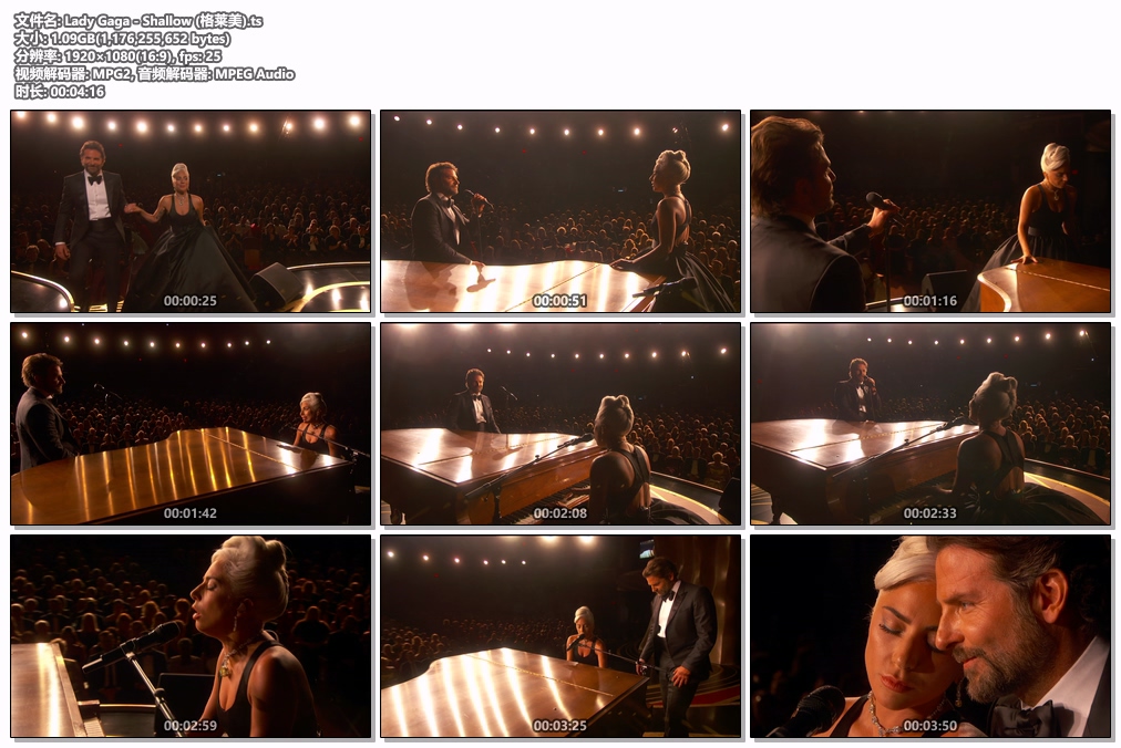 图片[2]-女神卡卡 Lady Gaga – Shallow [奥斯卡现场版] [HDTV TS 1.09GB]-蓝光演唱会资源网