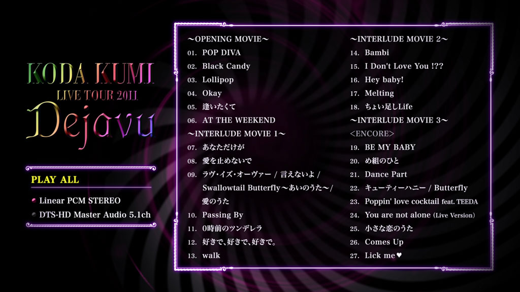 图片[2]-倖田來未 – KODA KUMI LIVE TOUR 2011～Dejavu～ 2012 [BDISO 2BD 55.9GB]-蓝光演唱会资源网