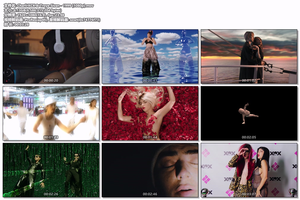 图片[2]-Charli XCX Troye Sivan – 1999 1080P [ProRes MOV 6.13GB]-蓝光演唱会资源网