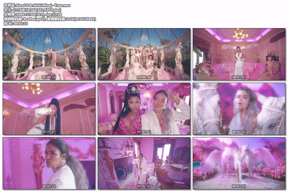 图片[2]-Karol G & Nicki Minaj – Tusa [2460P 4K] [ProRes MOV 17.1GB]-蓝光演唱会资源网