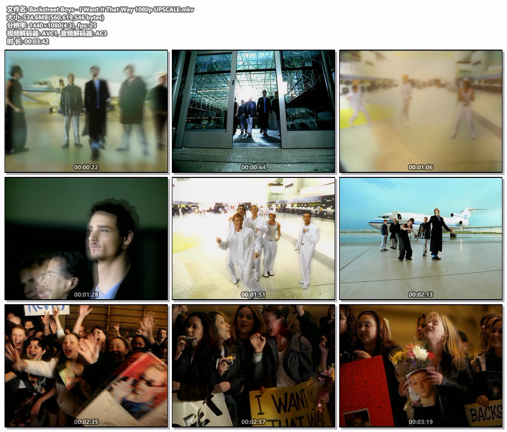 图片[2]-Backstreet Boys – I Want It That Way 1080P [WEB-DL MKV 534.6MB]-蓝光演唱会资源网