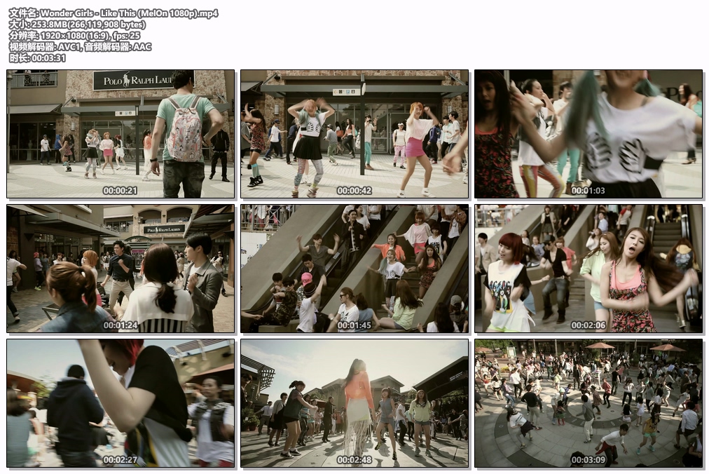 图片[2]-Wonder Girls – Like This 1080P [Melon MP4 253MB]-蓝光演唱会资源网