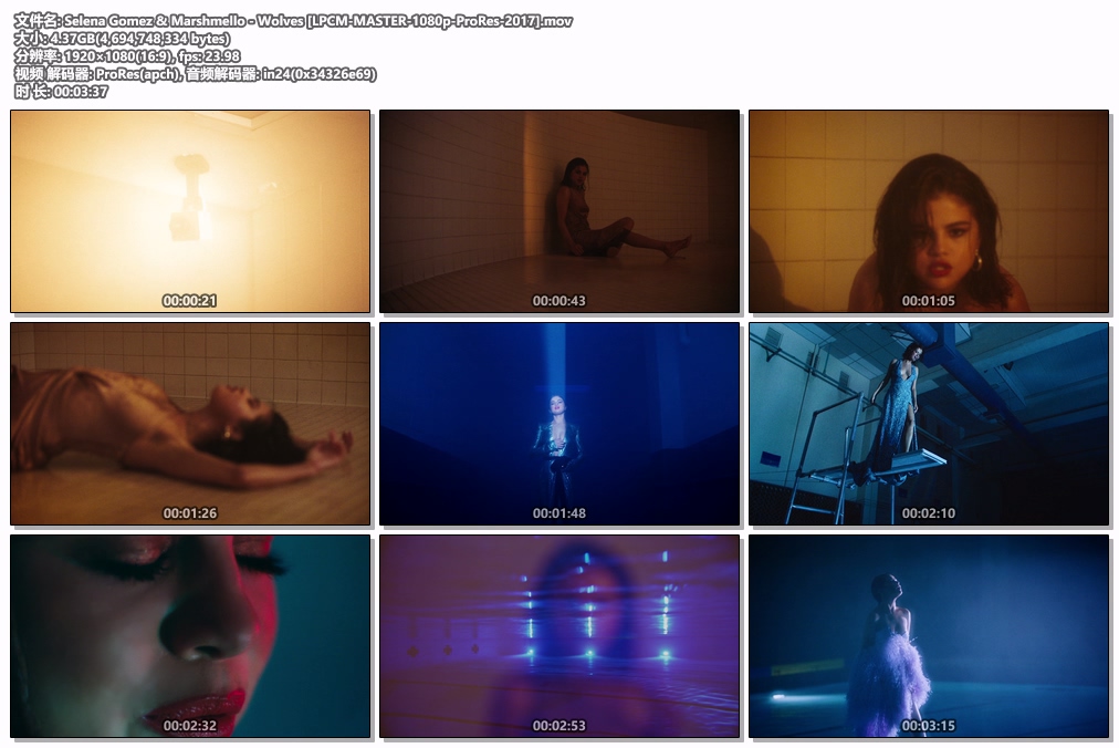 图片[2]-Selena Gomez & Marshmello – Wolves 1080P [ProRes MOV 5.53GB]-蓝光演唱会资源网