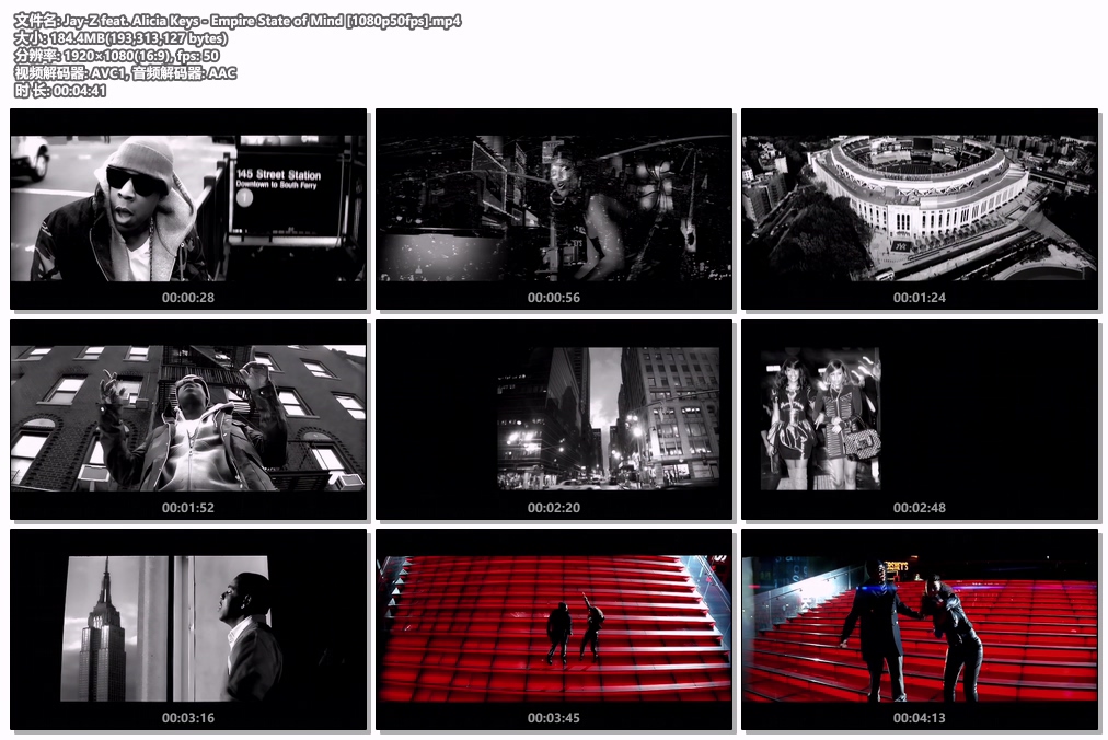 图片[2]-Jay-Z feat. Alicia Keys – Empire State of Mind (外挂中英文srt字幕) [WEB-DL MP4 184.4MB]-蓝光演唱会资源网