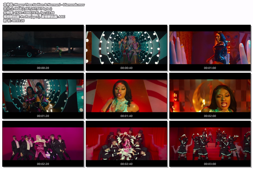 图片[2]-Megan Thee Stallion & Normani – Diamonds 1080P [ProRes MOV 2.48GB]-蓝光演唱会资源网