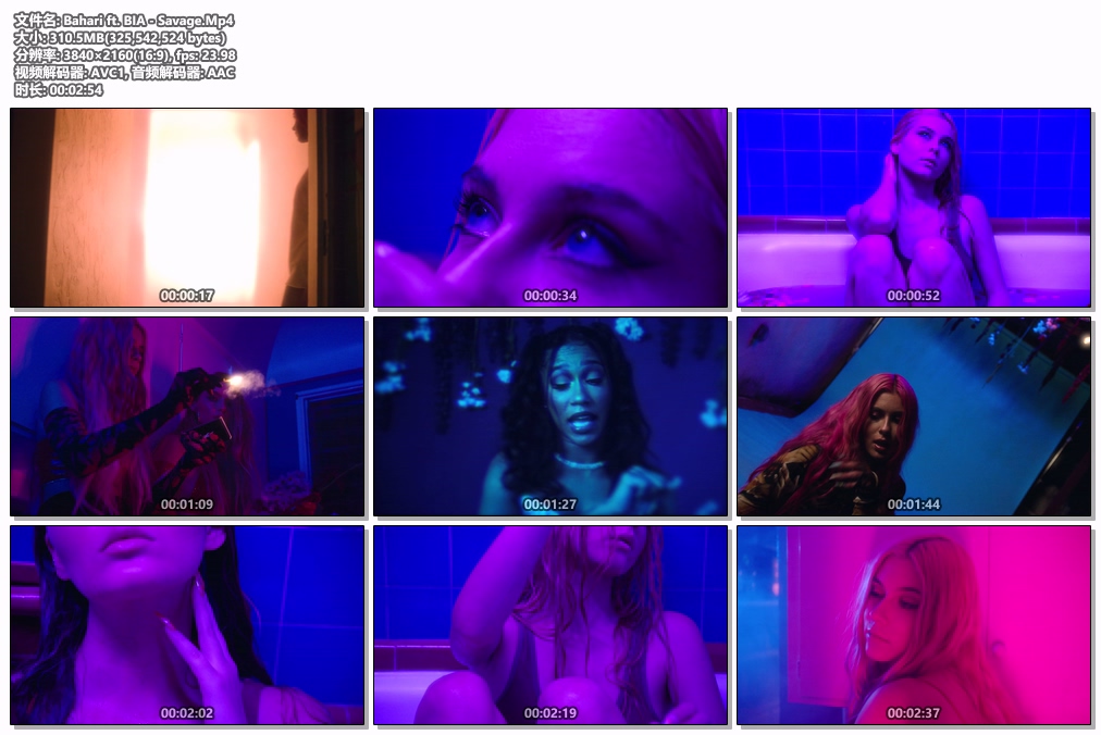 图片[2]-Bahari ft. BIA – Savage [2160P 4K] [WEB-DL MKV 310.5MB]-蓝光演唱会资源网
