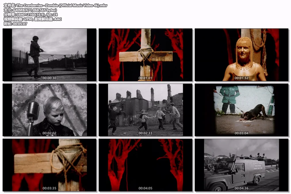 图片[2]-The Cranberries – Zombie (抖音热门bgm) [2160P 4K] [WEB-DL MKV 640MB]-蓝光演唱会资源网