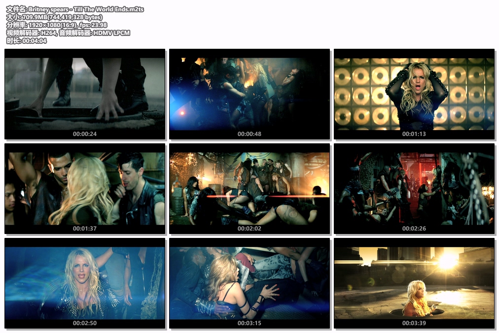 图片[2]-布兰妮·斯皮尔斯 Britney spears – Till The World Ends [Master M2TS 709.9MB]-蓝光演唱会资源网