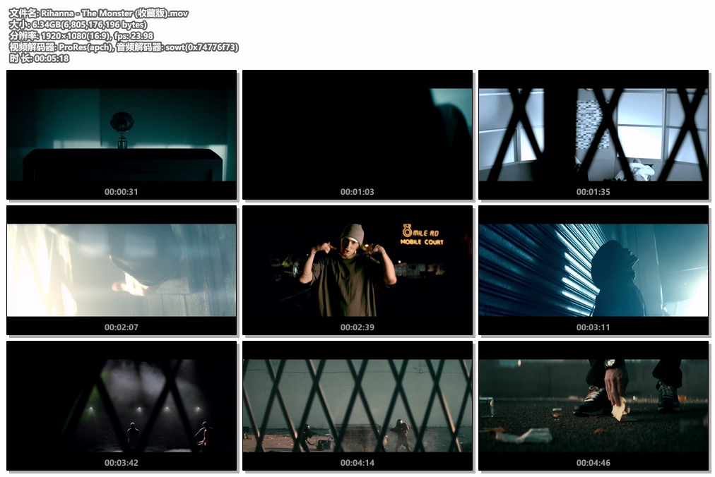 图片[2]-蕾哈娜 Rihanna – The Monster 1080P [ProRes MOV 6.34GB]-蓝光演唱会资源网