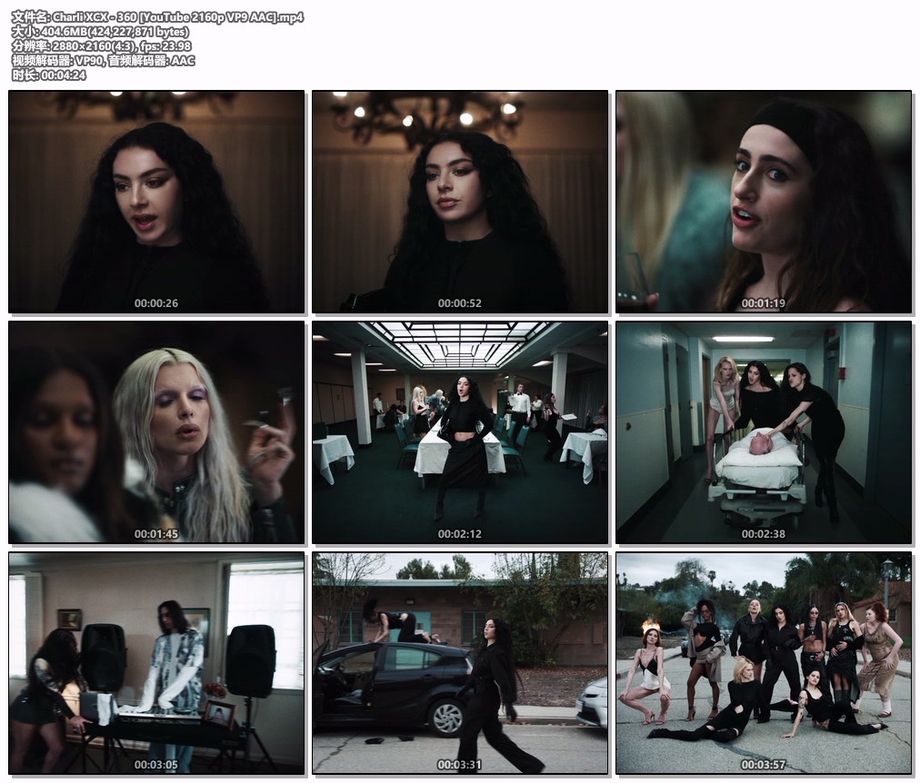 图片[2]-Charli XCX – 360 [外挂中英str字幕] [2160P 4K] [WEB-DL MP4 404.6MB]-蓝光演唱会资源网