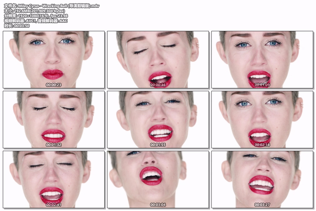 图片[2]-Miley Cyrus – Wrecking Ball (导演剪辑版+正式版) [WEB-DL M4V 933MB]-蓝光演唱会资源网