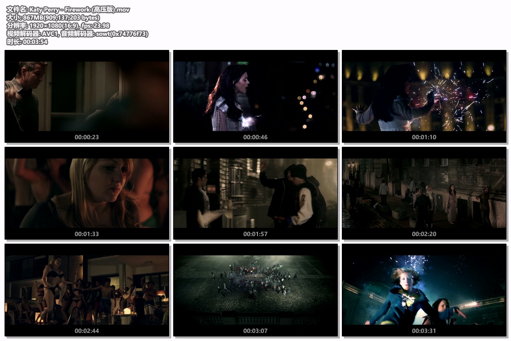 图片[2]-凯蒂·佩芮 Katy Perry – Firework 1080P [Master MOV 867MB]-蓝光演唱会资源网