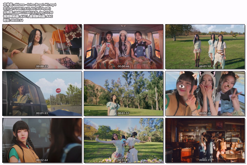 图片[2]-ablume – Echo [2160P 4K] [Bugs MP4 1.71GB]-蓝光演唱会资源网